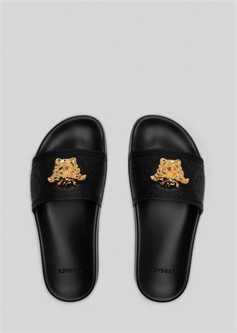 versace designer slides women|Versace flip flops women's.